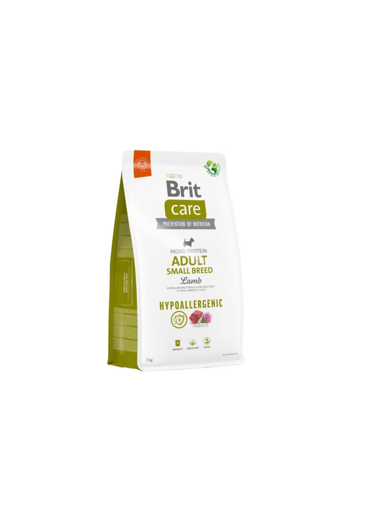 Корм для собак малих порід Brit Care Dog Hypoallergenic Adult Small Breed гіпоалергенний з ягням - 7 кг